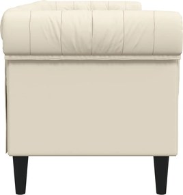 vidaXL Καναπές Τριθέσιος Chesterfield Λινό