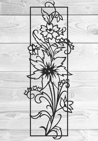 Intra απο ξύλο plywood 3mm-4mm πάχος - Decal τοίχου Vine Floral διακόσμηση τοίχου Δίασταση 30x30 cm Intraeaxys-075ywj8o