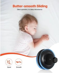 VEVOR 6FT Sliding Barn Door Hardware Kit for Single Sliding Barn Door Silver