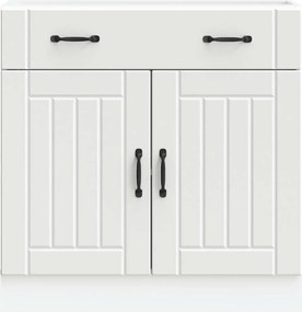 vidaXL ντουλάπι βάσης κουζίνας Lucca Λευκό κατασκευασμένο ξύλο