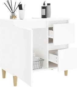 vidaXL Ντουλάπι Μπάνιου Λευκό 65 x 33 x 60 εκ. από Επεξεργασμένο Ξύλο