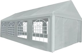 vidaXL Ύφασμα σκηνής χωρίς σκελετό Γκρι 8 x 4 m PE