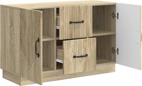 vidaXL Πλαϊνό γραφείο με συρτάρι Sonoma Δρυς 89 x 34,5 x 57 εκ.