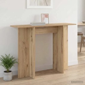 vidaXL Τραπέζι κονσόλας Artisan Δρυς 100 x 30 x 75 εκ