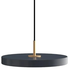 Φωτιστικό Οροφής Asteria Plus Mini Brass 2289 Φ31x10.5cm Led 1200lm 18W 2400-3000k Anthracite Umage