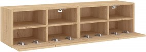 vidaXL Ντουλάπι Τοίχου Τηλεόρασης Sonoma Δρυς 60x30x30εκ. Επεξ. Ξύλο