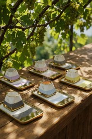 Stewehome Σετ πορσελάνινων φλιτζανιών καφέ για 6 άτομα Πολύχρωμο