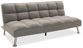 Καναπές-κρεβάτι Rebel pakoworld 3θέσιος με ύφασμα γκρι 189x92x82εκ - Ύφασμα - 035-000019