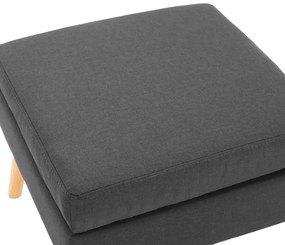 vidaXL Σκαμπό/Υποπόδιο Σκούρο Γκρι Υφασμάτινο