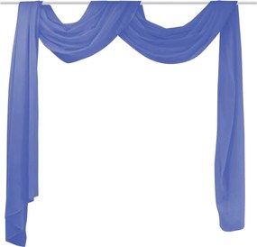 vidaXL Κουρτίνα Βουάλ Μπλε Ρουά 140 x 600 εκ.