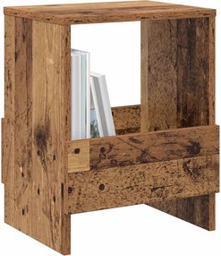 vidaXL Ράφι Περιοδικών Παλιό ξύλο 35 x 30 x 45 εκ.