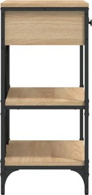 vidaXL Τραπέζι Κονσόλα Sonoma Δρυς 75x34,5x75 εκ. Επεξεργασμένο Ξύλο