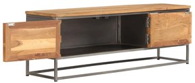 vidaXL Έπιπλο Τηλεόρασης 120x30x40 εκ. Ανακυκλωμένο Ξύλο Teak &amp; Ατσάλι