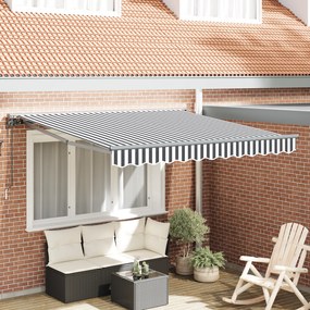 vidaXL Σκηνίτσα Αναδιπλούμενη Γκρι και Λευκό 350x250 εκ