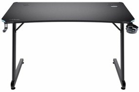 Γραφείο TR-25184 Gaming Ξύλινο Μαύρο με Μεταλλικά Πόδια &amp; LED 120x74x60εκ.