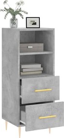 vidaXL Ντουλάπι Γκρι Σκυροδέματος 34,5x34x90 εκ. Επεξεργασμένο Ξύλο
