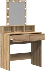vidaXL Κομμωτήριο artisan δρυς 80 x 41 x 144.5 εκ Επεξεργασμένο ξύλο