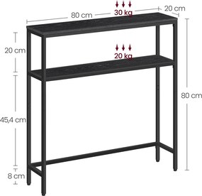 Κονσόλα Εισόδου (80x20x80.9) Vasagle LNT130B22V1