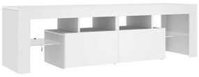 vidaXL Έπιπλο Τηλεόρασης με LED Λευκό 140 x 36,5 x 40 εκ.