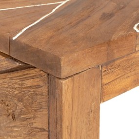 vidaXL Έπιπλο Τηλεόρασης 110 x 60 x 38 εκ. από Μασίφ Ξύλο Teak
