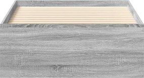 vidaXL Πλαίσιο Κρεβατιού Γκρι Sonoma 100x200 εκ.