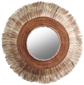 ΚΑΘΡΕΠΤΗΣ ΤΟΙΧΟΥ ΣΤΡΟΓΓΥΛΟΣ ΑΠΟ ΙΝΕΣ ΑΜΠΑΚΑ ΣΕ ΧΡΩΜΑ ΦΥΣΙΚΟ ΜΑΥΡΟ 90x4x90Yεκ.HM7750