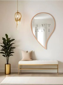 Stewehome Ασύμμετρος καθρέφτης τοίχου από γυαλί 75x50 cm