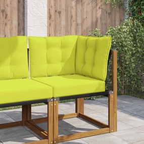 vidaXL Μαξιλάρι Καναπέ Εξωτερικού Χώρου 3 pcs Πράσινο Πολυεστέρας