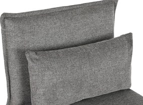 Πολυθρόνα DKD Home Decor 66 x 78 x 75 cm Μαύρο Γκρι Μέταλλο