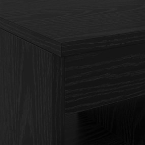 vidaXL Ντουλάπι Μπάνιου Ενδιάμεσο Μαύρη Δρυς 30 x 41 x 50 εκ.