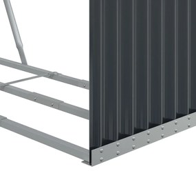 vidaXL Ξυλοθήκη Ανθρακί 120x45x100 εκ. από Γαλβανισμένο Ατσάλι