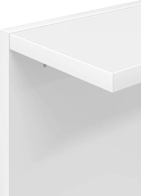 vidaXL Ράφι Τοίχου Λευκό 25 x 15 x 100 εκ Επεξεργασμένο Ξύλο