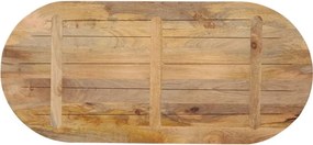 vidaXL Επιφάνεια Τραπεζιού Οβάλ 120x60x3,8 εκ. Μασίφ Ξύλο Μάνγκο
