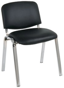 Καρέκλα Υποδοχής Sigma Black EO550.10 55x50x79 cm Σετ 6τμχ