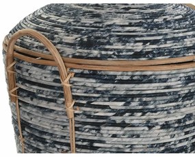 Σετ Καλαθιών DKD Home Decor Λευκό Μαύρο Φυσικό