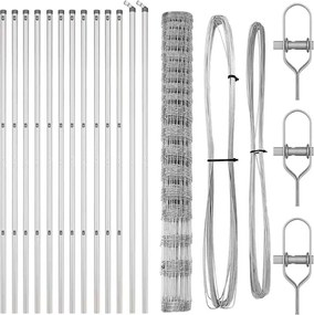 vidaXL Στύλος Περιφράξεων Γαλβανισμένο 25 x 1,5 m Ατσάλι
