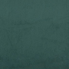 vidaXL Καναπές Τριθέσιος Σκούρο πράσινο 180εκ. από Βελούδινος Υποπόδιο