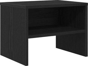 vidaXL Κομοδίνο Μαύρη δρυς 40 x 40 x 30 cm Επεξεργασμένο ξύλο