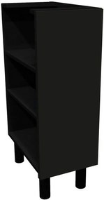 Επιδαπέδιο ντουλάπι ανοιχτό Italia DBO30/58-Μαύρο