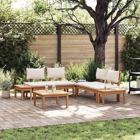 vidaXL Σετ Παγκάκι Κήπου 3 pcs Καφέ, Κρέμα Πολυ rattan, βαμμένο ατσάλι