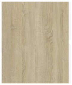 vidaXL Ντουλάπι Νιπτήρα Λευκό/Sonoma Δρυς 60x38,5x45 εκ. Μοριοσανίδα