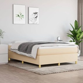 ΚΡΕΒΑΤΙ BOXSPRING ΜΕ ΣΤΡΩΜΑ ΚΡΕΜ 140X200 ΕΚ. ΥΦΑΣΜΑΤΙΝΟ 3144527