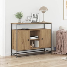 vidaXL Κονσόλα Artisan Oak 100x35x80 cm Κατασκευασμένο ξύλο και Ατσάλι