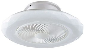 Ανεμιστήρας Οροφής - Πλαφονιέρα LED-Skyron-INT 4450lm CCT 60x22cm White Intec Διάμετρος 60cm