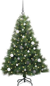 vidaXL Τεχνητό Χριστουγεννιάτικο Δέντρο Πράσινο 150 cm ΠΕ και PVC