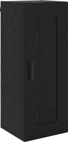 vidaXL Highboard Μαύρη Οξυά 34,5 x 34 x 180 εκ. Επεξεργασμένο ξύλο