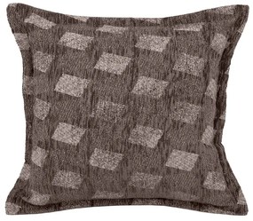 Μαξιλάρι Διακοσμητικό (Με Γέμιση) Rectangle Brown Madi 45X45 PET