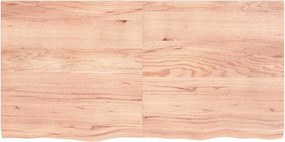 vidaXL Πάγκος Μπάνιου Αν. Καφέ 120x60x(2-4) εκ. Επεξεργ. Μασίφ Ξύλο