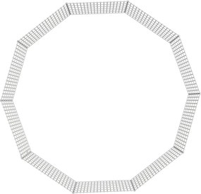 vidaXL Περίφραξη Ζώων Ελεύθερης Βοσκής 10 Πάνελ 54x60 εκ. Γαλβ. Σίδερο