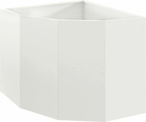 vidaXL Γωνιακό Ροδόδεντρο Λευκό 60 x 60 x 50 εκ Ατσάλι